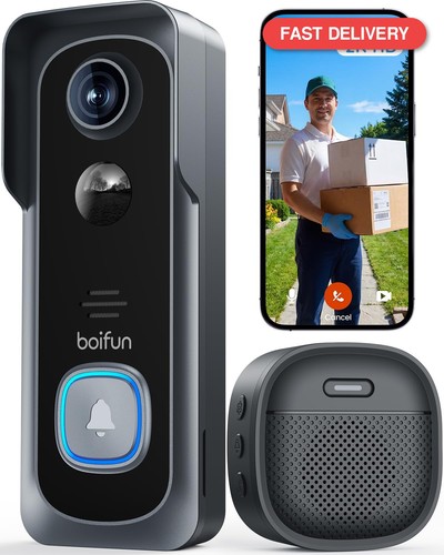 Boifun video doorbell - 2k,