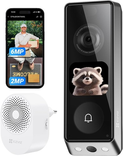 Video doorbell wireless 6mp - 6mp, &