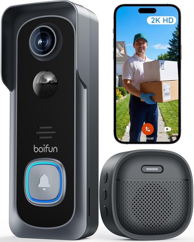 Boifun video doorbell - 2k,