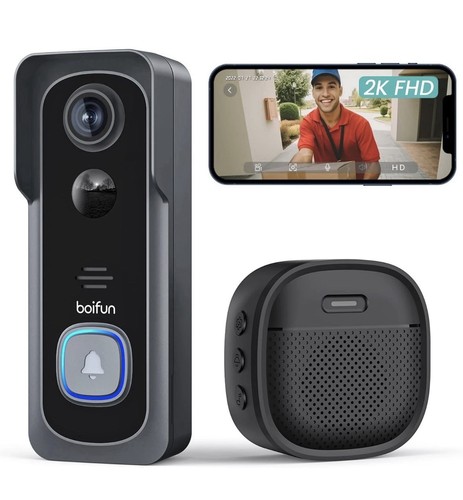 Boifun video doorbell - wi‑fi,
