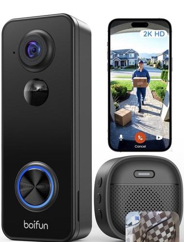 Boifun video doorbell - 2k,
